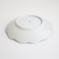 画像4: 赤地径：花火文輪花6寸皿
