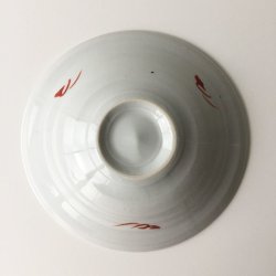 画像3: 赤地健：フチ線中花文皿