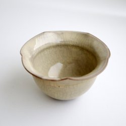 画像5: 荒賀文成：ヒビ粉引りん花鉢