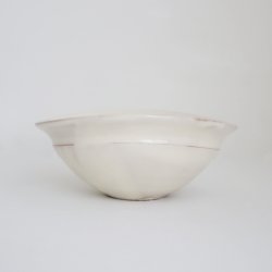 画像1: 荒賀文成：粉引五寸馬たらい鉢