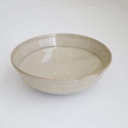 画像5: 荒賀文成：ヒビ粉引六寸ふち立皿