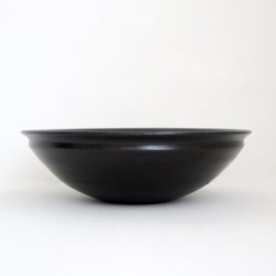 画像2: 荒賀文成：黒釉七寸馬たらい皿