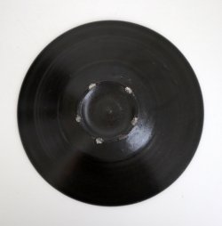 画像3: 荒賀文成：黒釉七寸つば皿