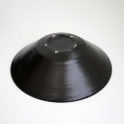 画像4: 荒賀文成：黒釉七寸つば皿