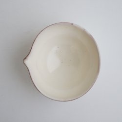 画像2: 荒賀文成：粉引片口小鉢タワミ