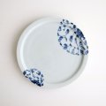 アリタポーセリンラボ：5寸天平平皿 菊唐草