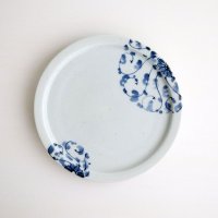 アリタポーセリンラボ：天平5寸平皿 染付菊唐草