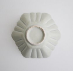 画像3: 土井善男：緑白釉6角輪花鉢
