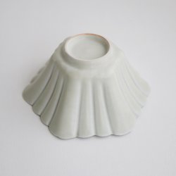 画像4: 土井善男：緑白釉6角輪花鉢