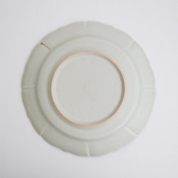 画像3: 土井善男：緑白釉6.5寸稜花皿