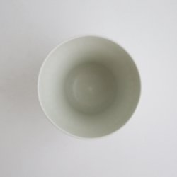画像2: 土井善男：緑白釉カップ（切立）