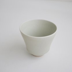 画像5: 土井善男：緑白釉カップ（切立）