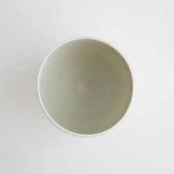 画像2: 土井善男：緑白釉カップ（丸形）