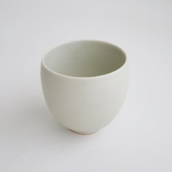 画像5: 土井善男：緑白釉カップ（丸形）
