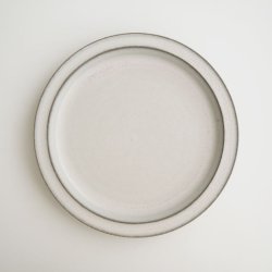 画像1: 二川修：6.5寸プレート皿 白