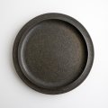 二川修：6.5寸プレート皿 茶