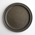 二川修：8.5寸プレート皿 茶