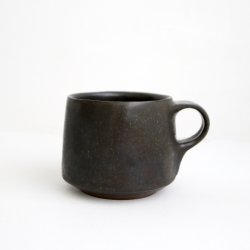 画像1: 二川修：しかくカップ M 茶