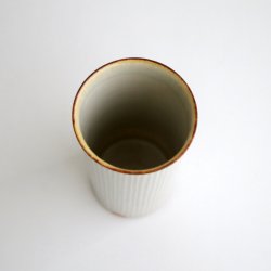 画像2: 黒木泰等：灰釉鎬筒カップ