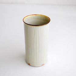 画像4: 黒木泰等：灰釉鎬筒カップ