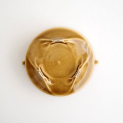 画像3: 増渕篤宥：黄釉釉象嵌香炉（火屋なし）