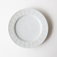 岡さつき：白瓷鎬小皿