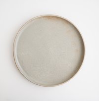 七理摩弓：灰青化粧8寸プレート