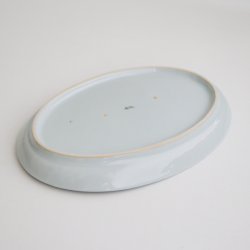 画像4: 清水なお子：色絵(鉄)花唐草楕円皿