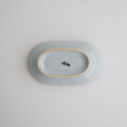 画像3: 清水なお子：色絵ふち鉄書物文楕円豆皿
