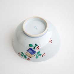 画像4: 清水なお子：色絵飯碗 書物文