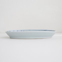 画像2: 清水なお子：色絵波に千鳥文楕円皿（小）