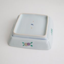 画像4: 清水 なお子：色絵鹿に草花文四方鉢