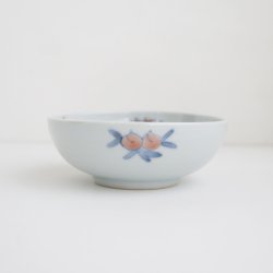 画像2: 清水なお子：色絵桃に蝙蝠福字文小鉢