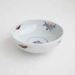 画像5: 清水なお子：色絵桃に蝙蝠福字文小鉢