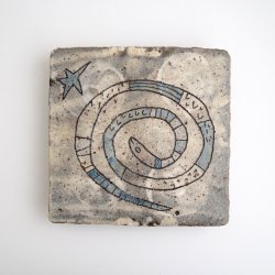 画像1: 清水しおり：三ツ足角台皿（a）