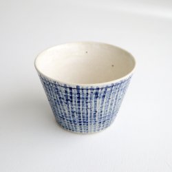 画像5: 添田ナオコ：ブルーチェックフリーカップblue
