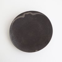 高田志保：黒釉楕円取鉢