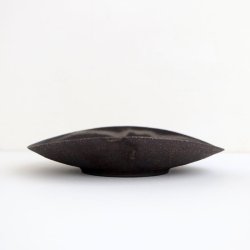 画像2: 高田志保：黒釉楕円取鉢