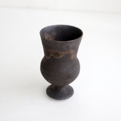 画像5: 高田志保：黒釉足付ミニグラス