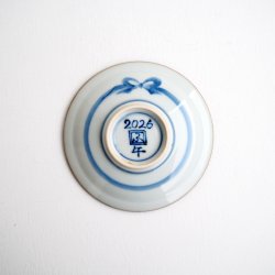 画像3: たなかふみえ：花詰牛縁付小皿（和紙箱付）