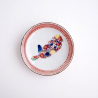 たなかふみえ：花詰ラッコ縁付小皿