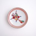 たなかふみえ：花詰ムササビ縁付小皿