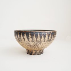 画像1: 山本哲也：鉄釉印判碗