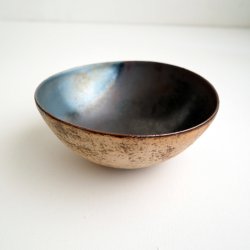 画像5: 山本哲也：鉄釉白泥彩たわみボウル