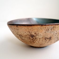 画像6: 山本哲也：鉄釉白泥彩たわみボウル