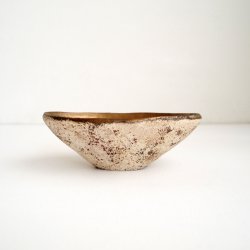 画像1: 山本哲也：金彩釉白泥彩オーバルボウル