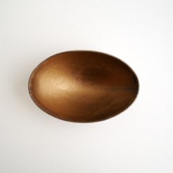 画像2: 山本哲也：金彩釉白泥彩オーバルボウル