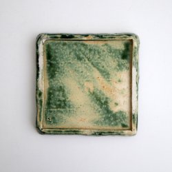 画像3: 吉田学：織部縁鉄四方皿