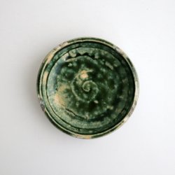 画像3: 吉田学：織部縁鉄四寸台皿