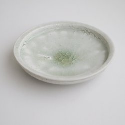 画像4: 吉川仁：粉引五寸皿 フチ有（a）
